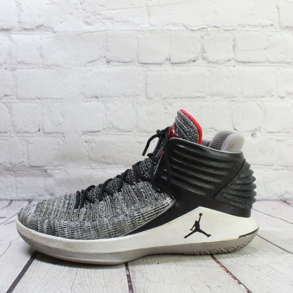 Jordan Other - AIR JORDAN Gray Flyknit  Elephant Print Hi Top Sneaker Shoes Size 10